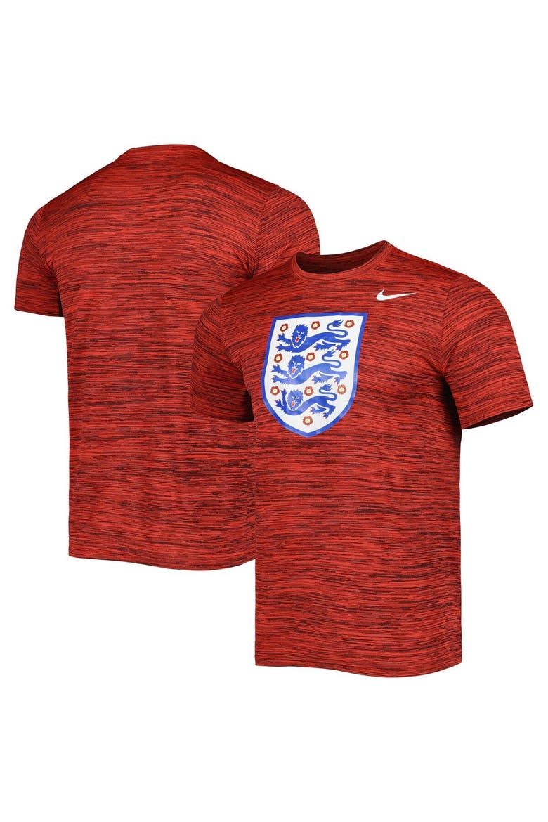 Men's Nike Red England National Team Primary Logo Velocity Legend Performance T-Shirt, Main, color, Red