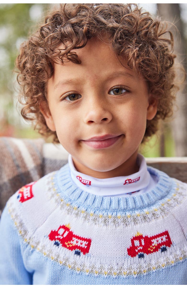 Little English Kids' Printed Turtleneck, Alternate, color, Fire Trucks
