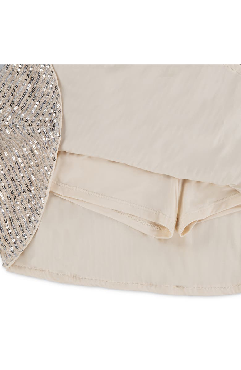 abercrombie kids Kids' Tiered Sequin Skirt, Alternate, color, Tapioca
