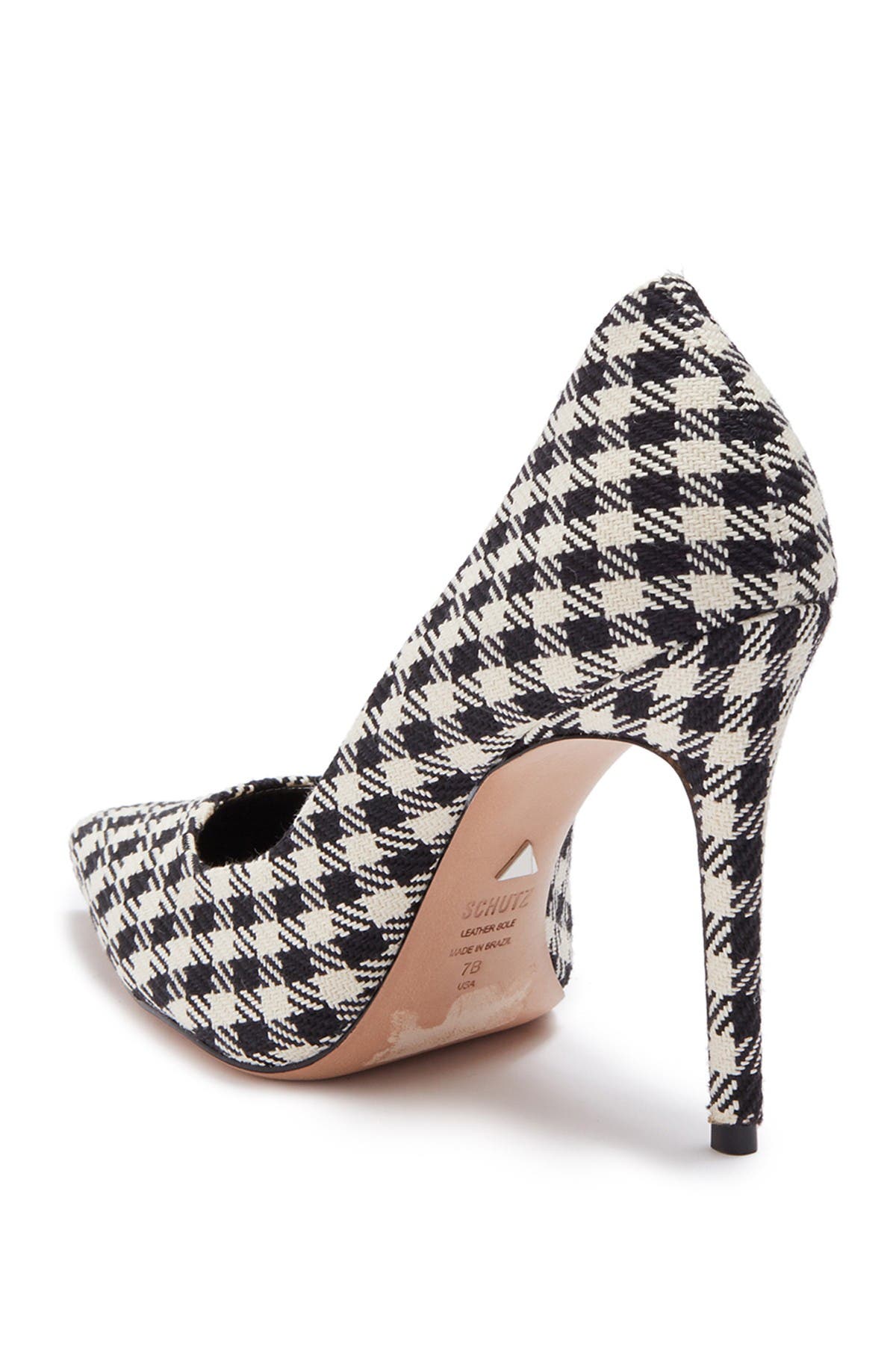 Schutz Caiolea Houndstooth Print Pump, Alternate, color, 