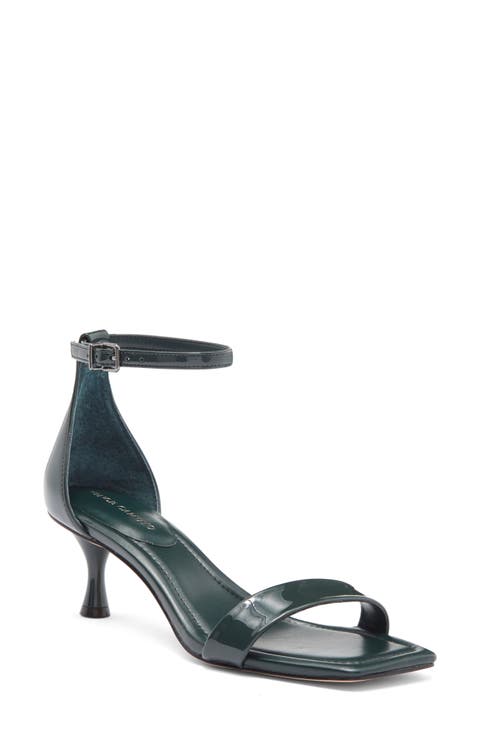 Vinkely Square Toe Kitten Heel Sandal (Women)