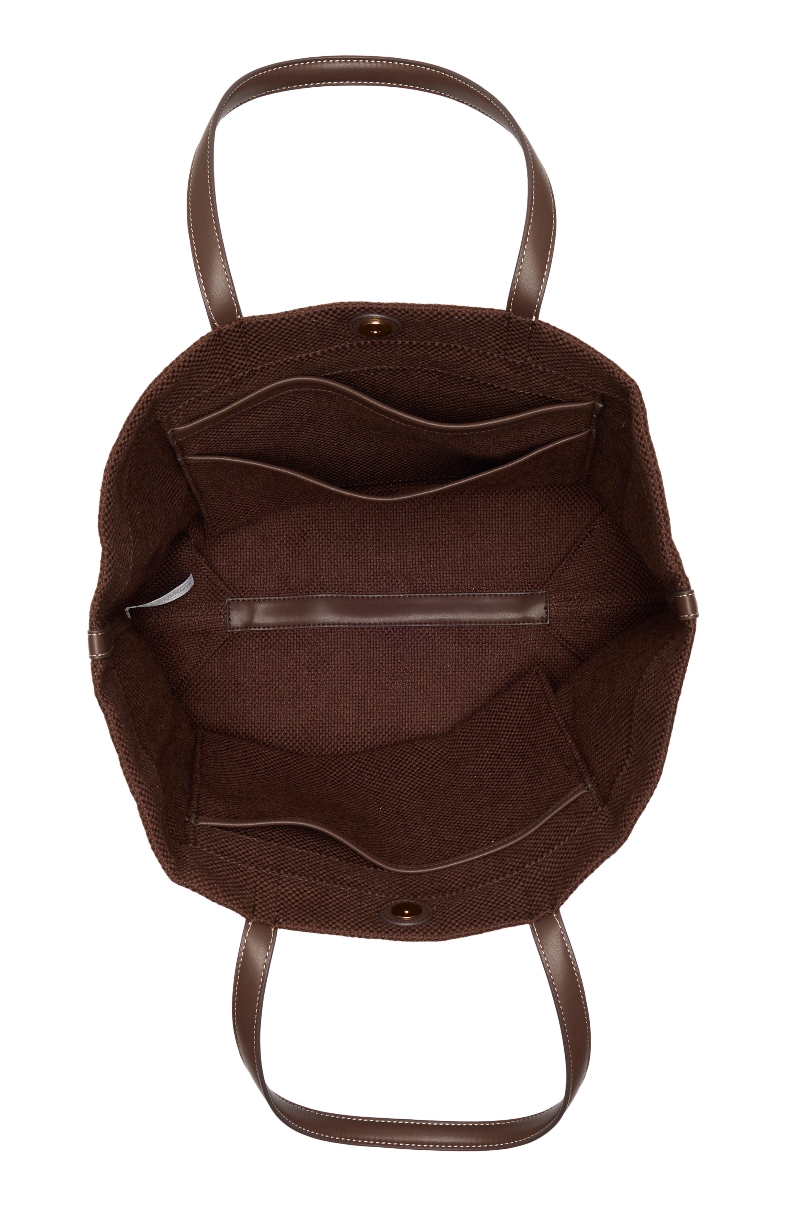 Sam Edelman Claire Classic Logo Tote, Alternate, color, Dark Brown