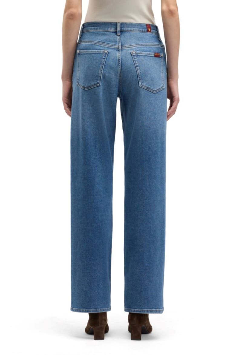 Stovepipe Straight Leg Jeans, Alternate, color, OCEANSTONE
