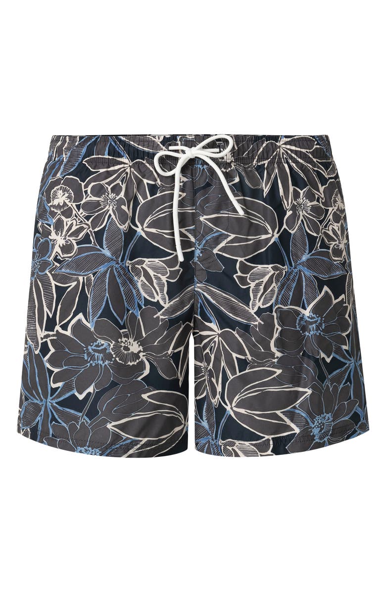 Eton Floral Print Swim Trunks, Alternate, color, 
