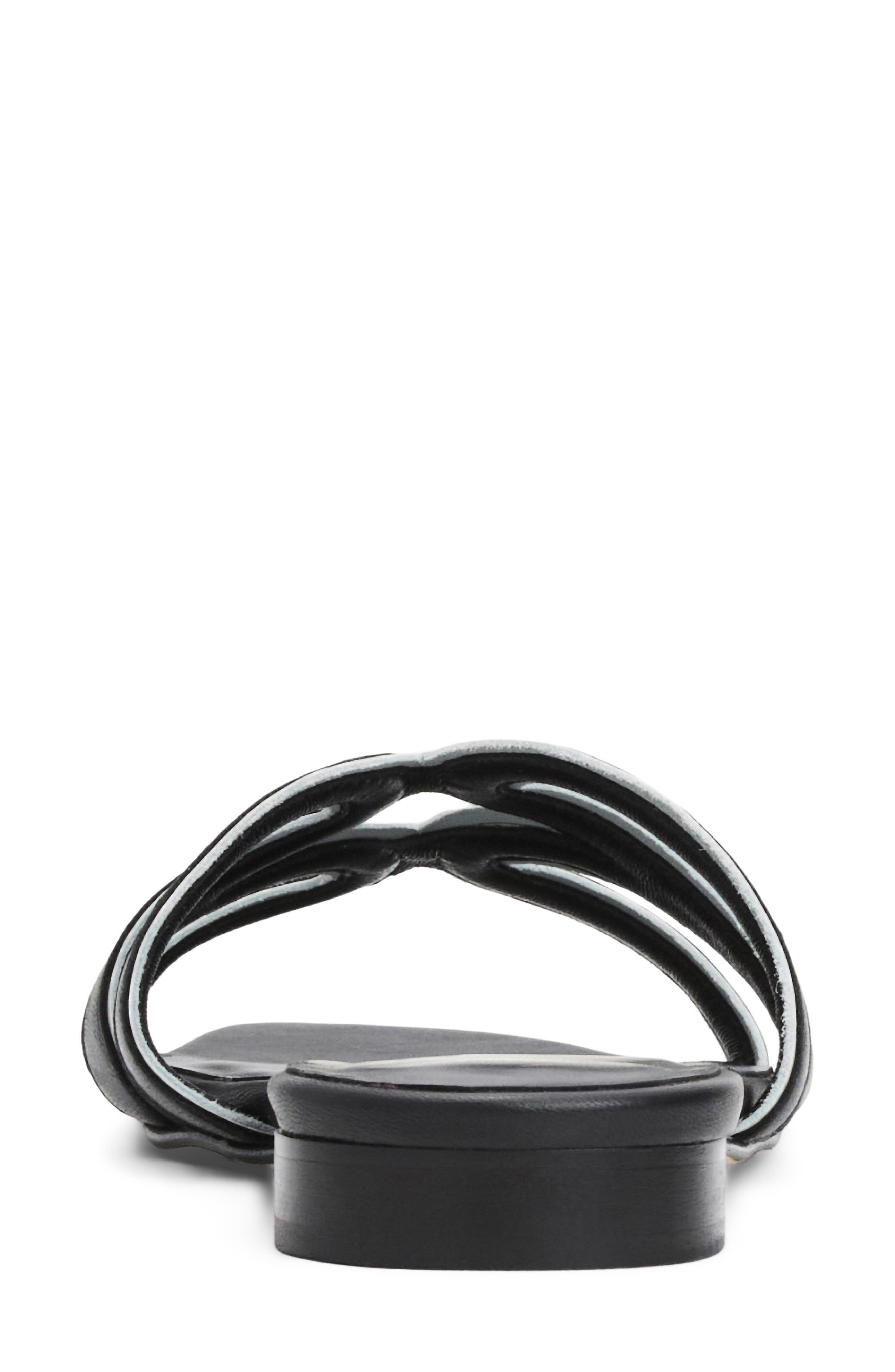 Bruno Magli Flore Slide Sandal, Alternate, color, Black Nappa/ Bone