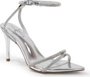 BERNESS Hellene Rhinestone Ankle Strap Sandal