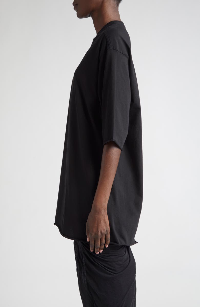 Rick Owens Jumbo Cotton Jersey T-Shirt, Alternate, color, Black