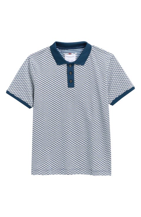 Kids' Contrast Trim Cotton Knit Polo (Little Kid)