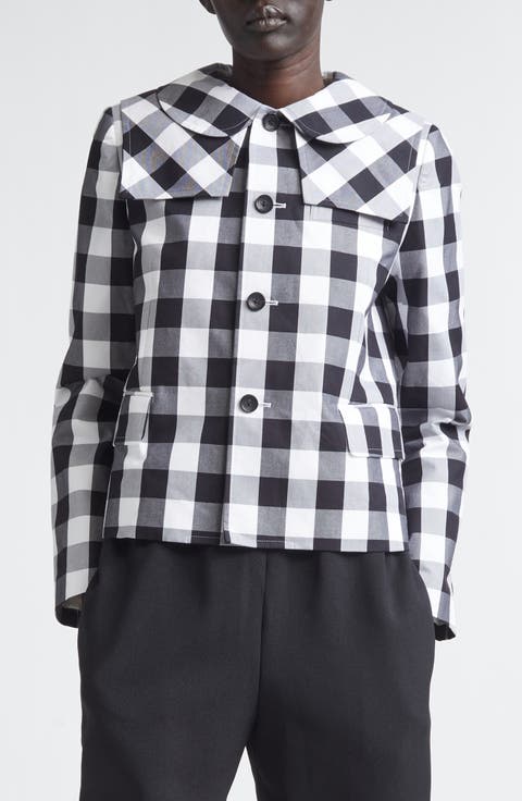Big Gingham Cotton Jacket