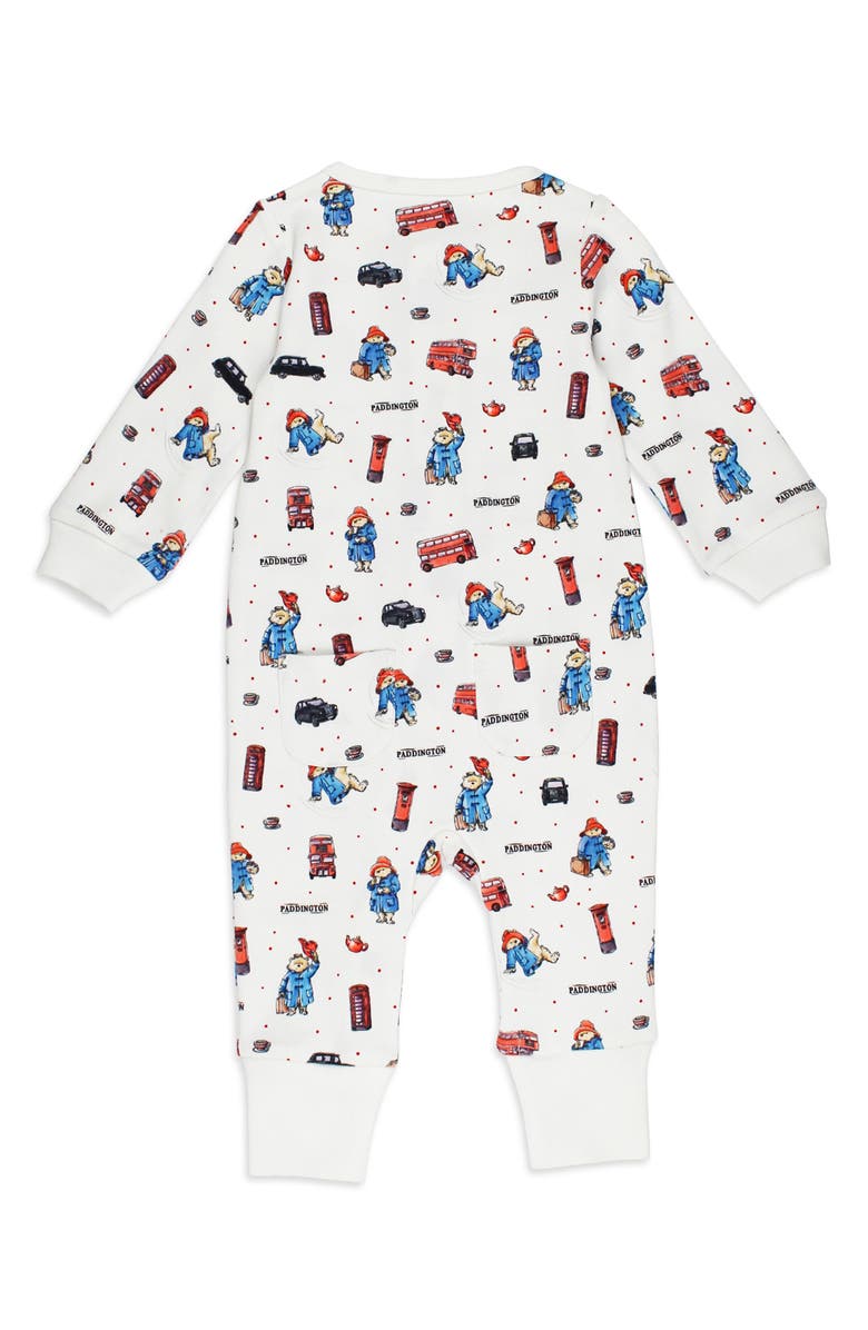 L'ovedbaby London Paddington Organic Cotton Zip Romper, Alternate, color, London Paddington