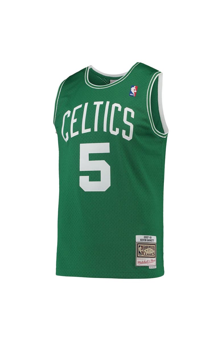 Mitchell & Ness Men's Mitchell & Ness Kevin Garnett Kelly Green Boston Celtics Hardwood Classics Swingman Jersey, Alternate, color, 