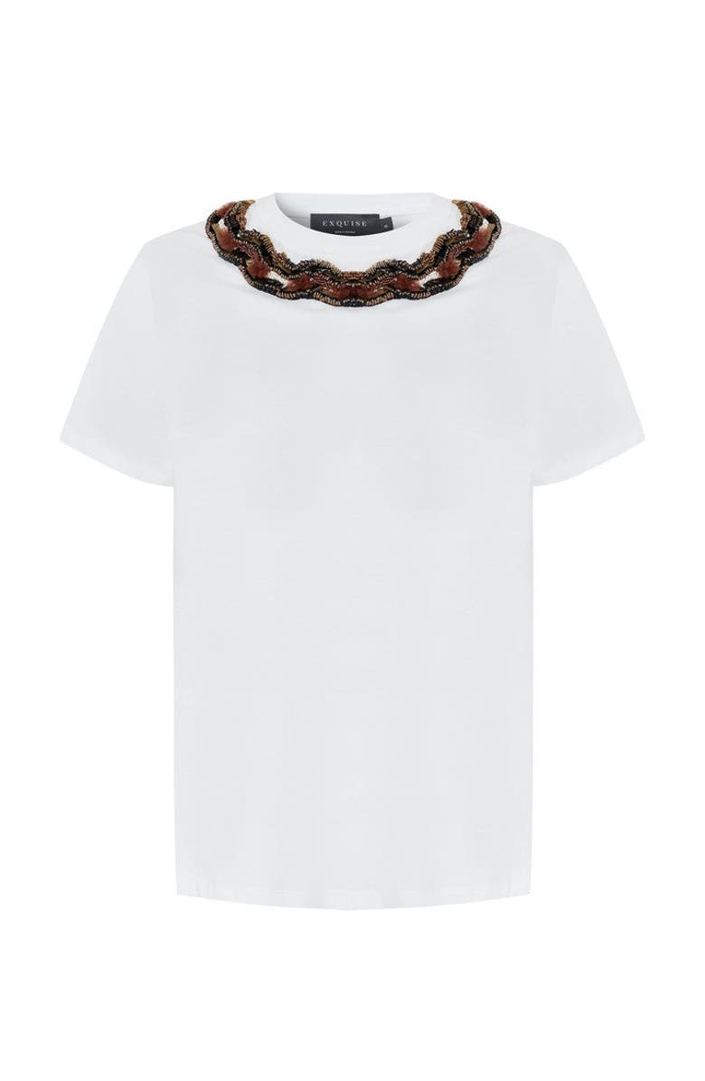 Exquise Morgan T Shirt, Alternate, color, White