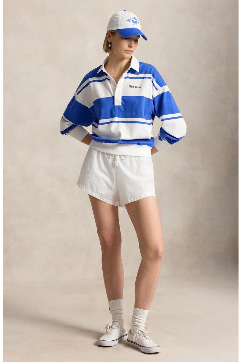 Rugby Stripe Cotton Top, Alternate, color, BLUE