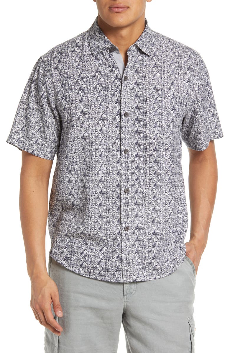Tommy Bahama Madeira Mosaic Button-Up Shirt, Main, color, 