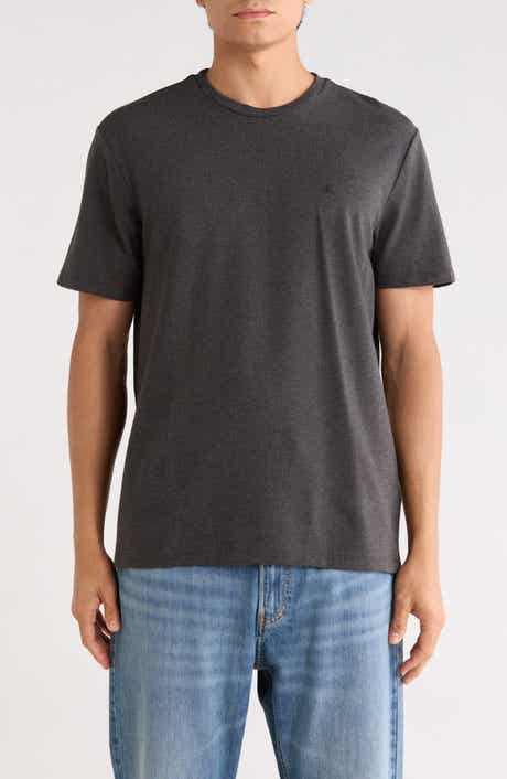 Calvin Klein Classic Fit Heathered Stretch Cotton Piqué T-Shirt