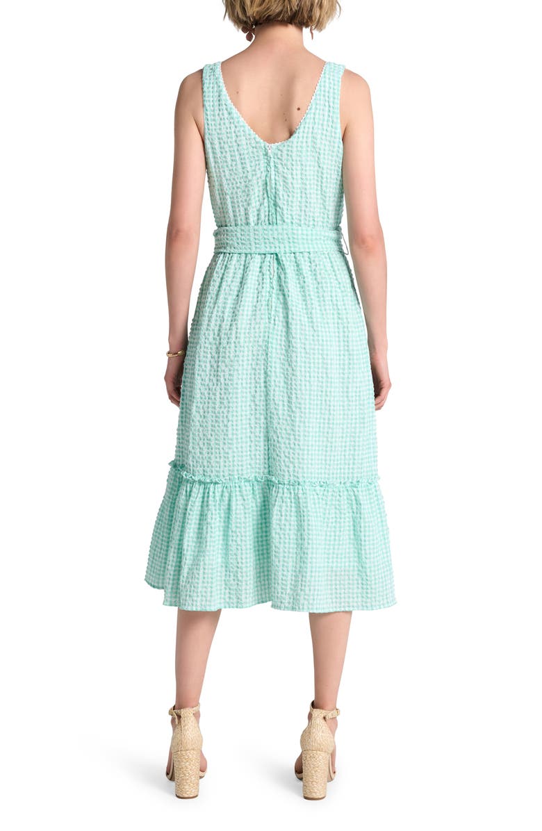 Hatley Sydney Gingham Cotton Blend Seersucker Midi Dress, Alternate, color, 