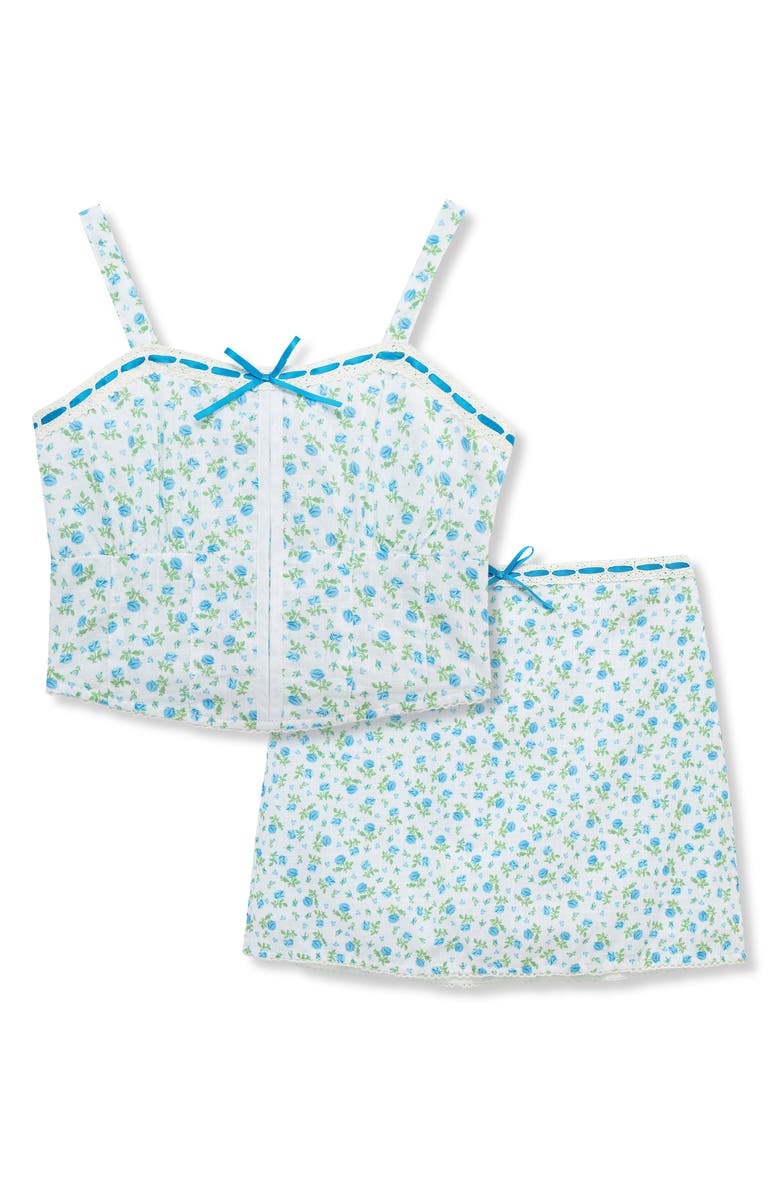 Truce Kids' Floral Camisole & Skirt Set, Main, color, Print