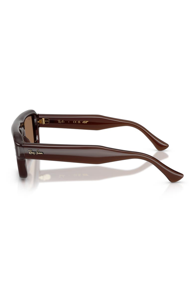 A$AP Rocky Flacko Puffer 54mm Square Sunglasses, Alternate, color, TRANSPARENT BROWN / DARK BROWN