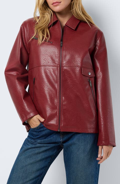 Gwen Faux Leather Jacket