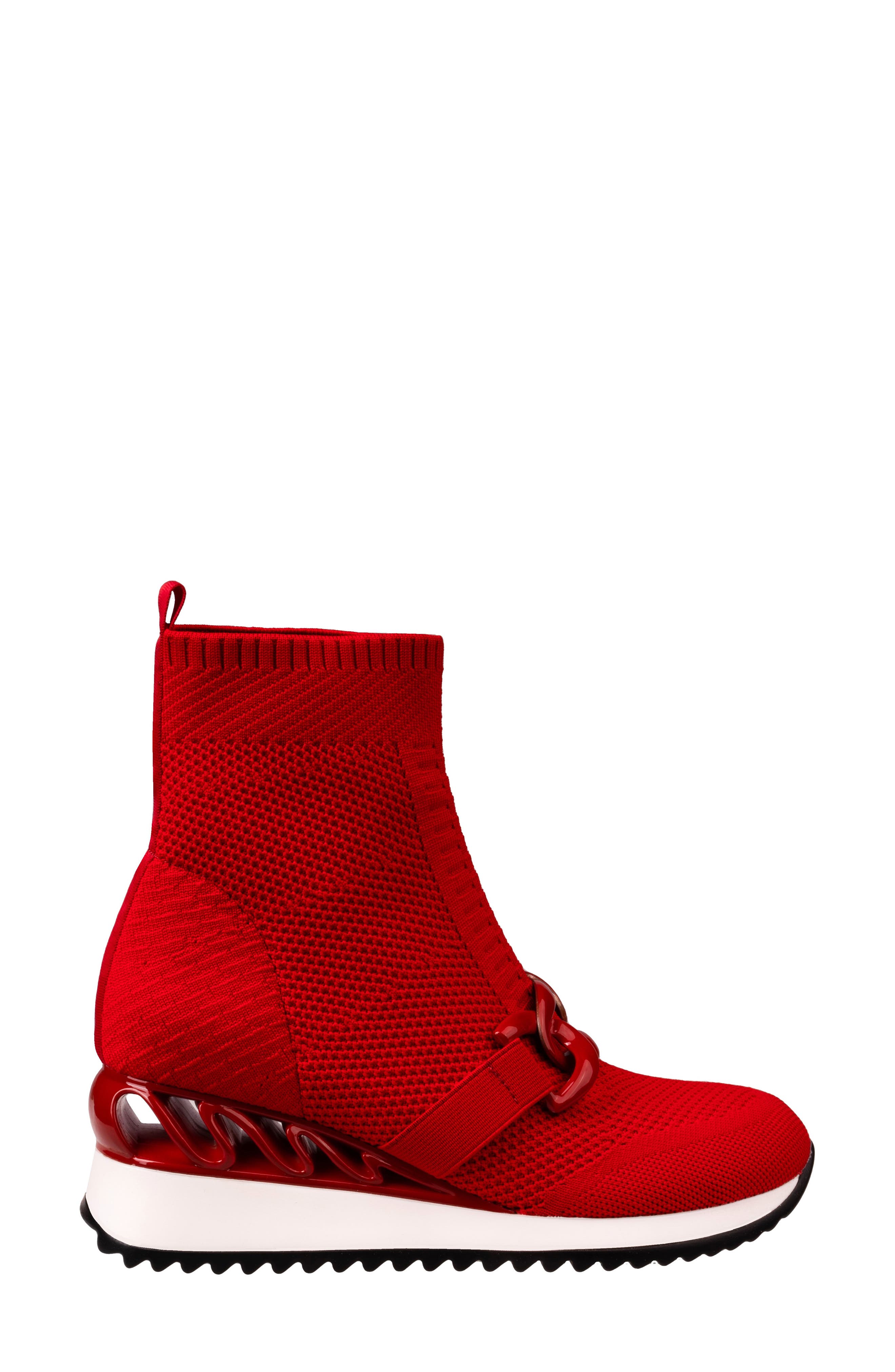 Brooklyn Pull-On Sneaker, Alternate, color, RED