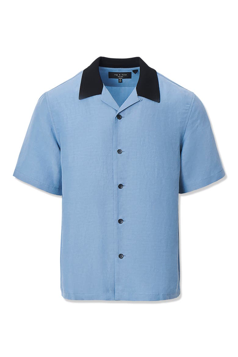 Avery Slub Camp Shirt, Alternate, color, LIGHT BLUE