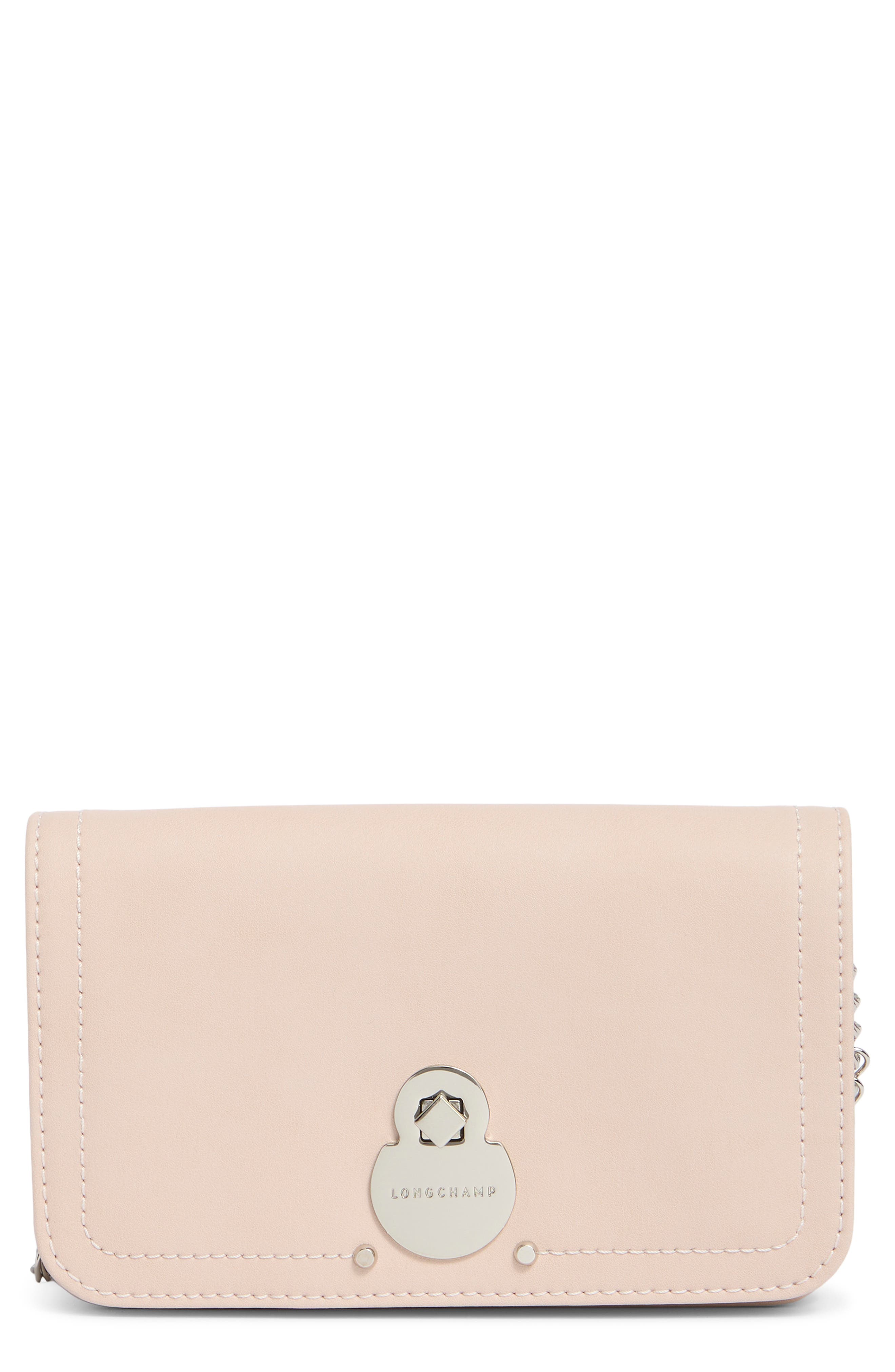Longchamp Cavalcade Leather Wallet on a Chain