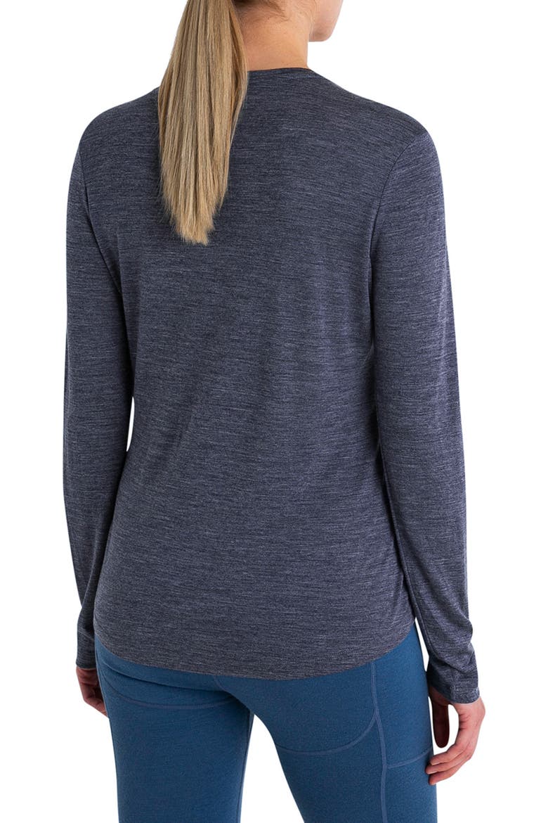 125 Cool-Lite Long Sleeve T-Shirt, Alternate, color, MIDNIGHT NAVY HTHR