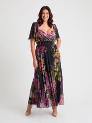 Scarlett & Jo Kemi Bolero Wrap Bodice Maxi Gown