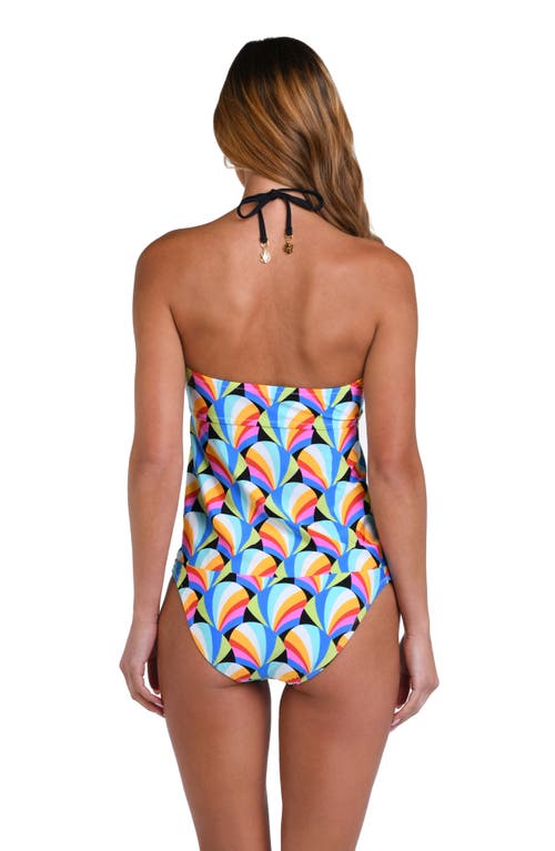 Sunshine 79 Hang Loose Bandeau Swim Top In Blue