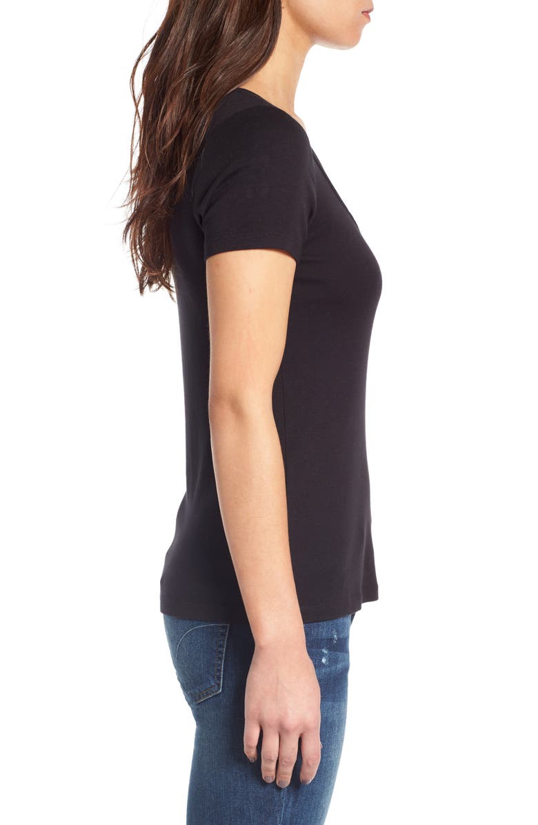 Splendid 1x1 Cross Front Tee, Alternate, color, 