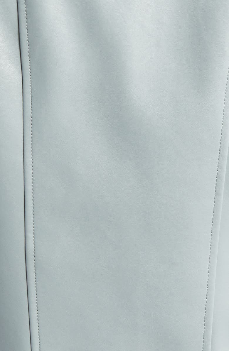 Via Spiga Faux Leather Jacket, Alternate, color, Dove Grey