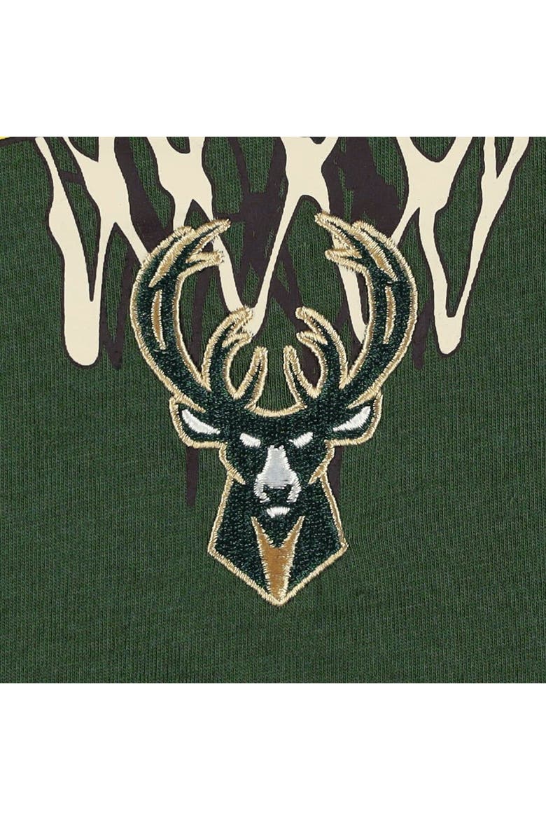 Men's Tommy Jeans Hunter Green Milwaukee Bucks Tim Backboard T-Shirt, Alternate, color, Hunter Green
