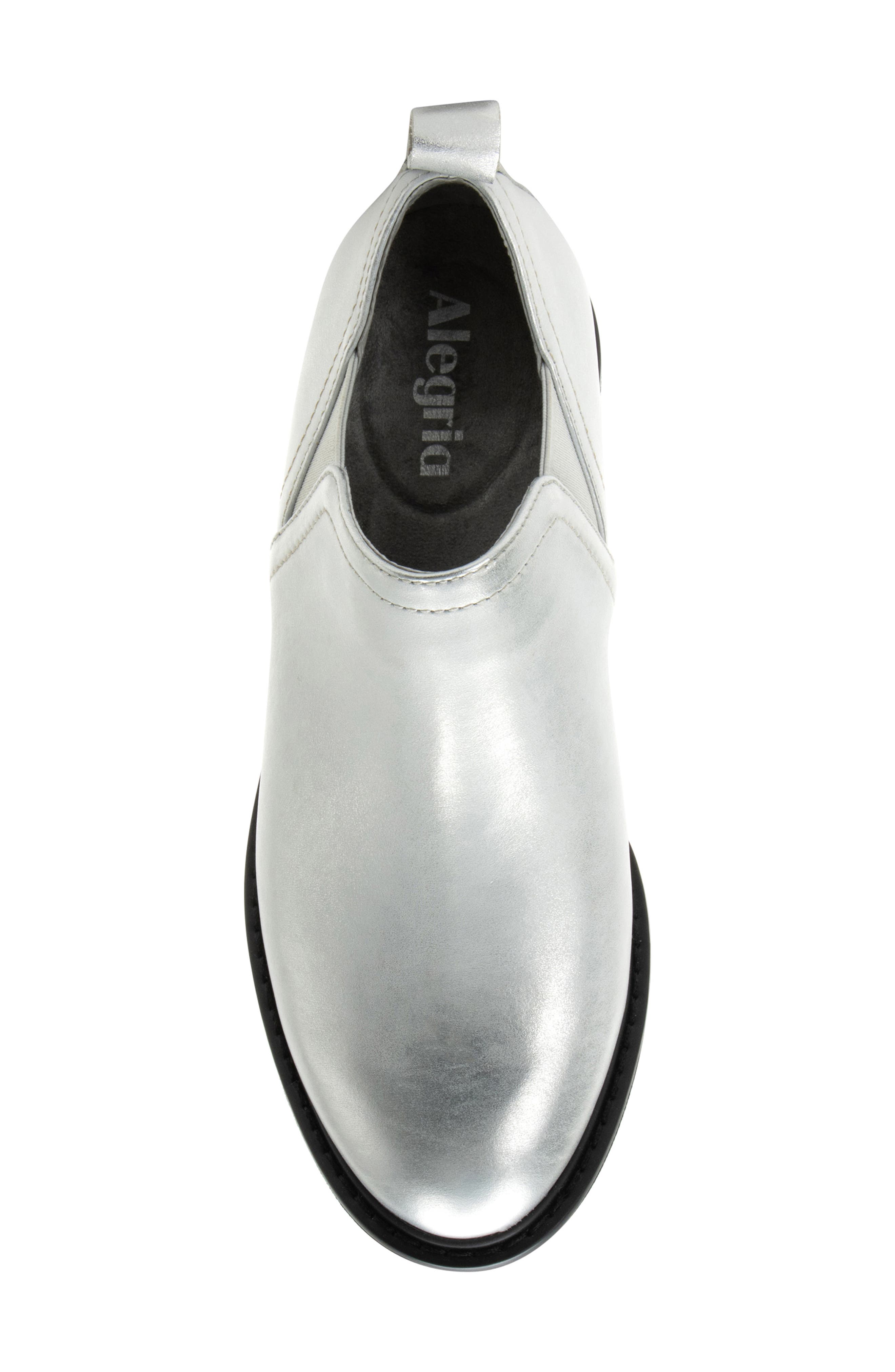 Alegria by PG Lite Merle Ankle Bootie, Alternate, color, Silver White