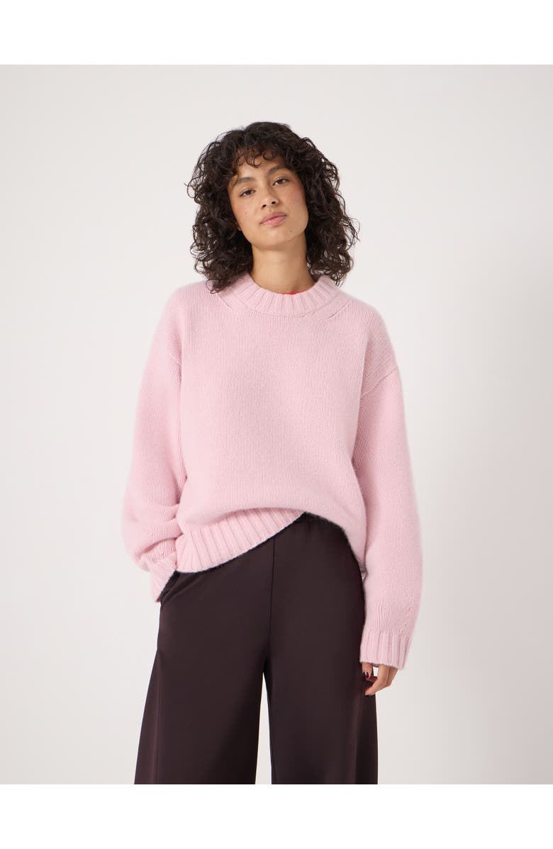 Hush Cora Relaxed Chunky Cashmere Sweater, Main, color, Blush Pink