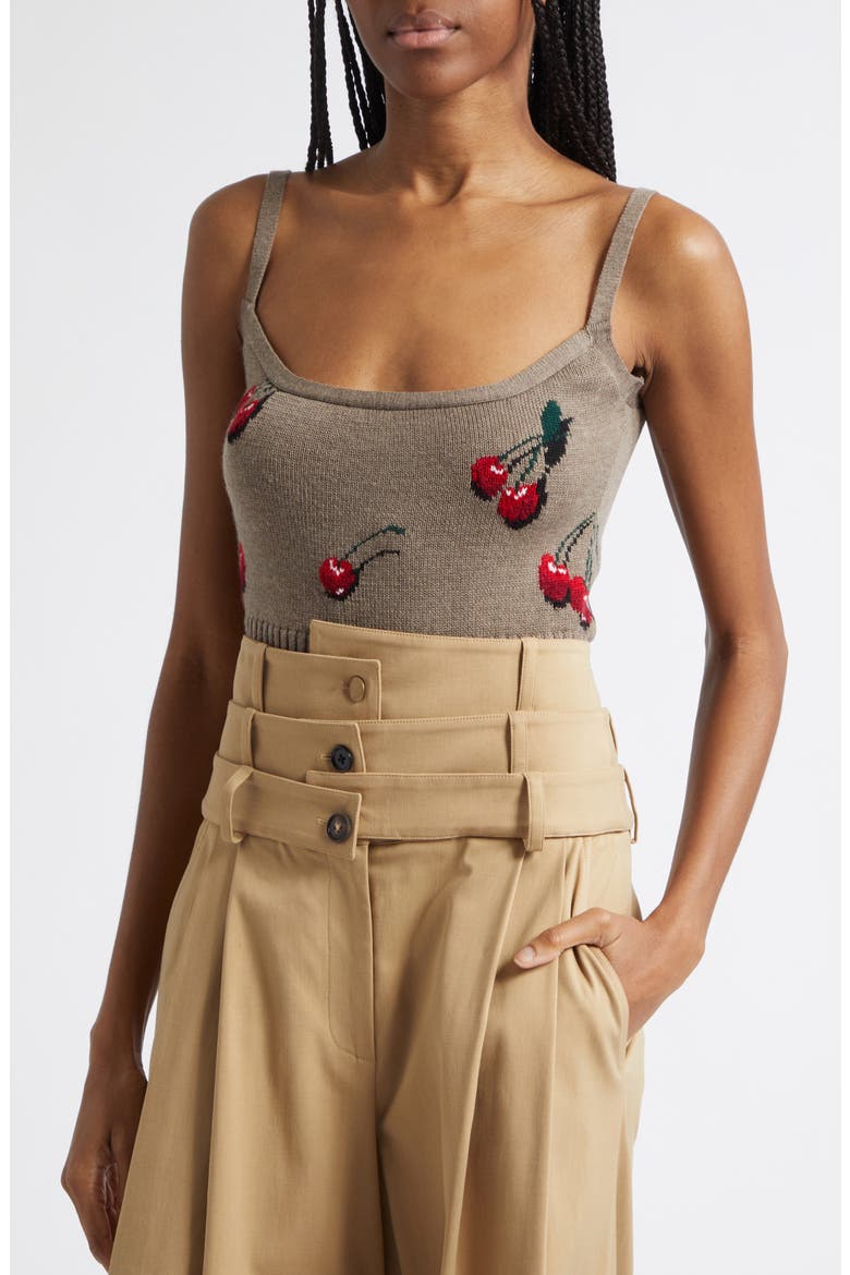 Mini Cherry Wool Twinset, Alternate, color, SAND