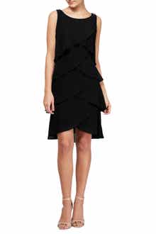 SL FASHIONS Tulip Chiffon Dress