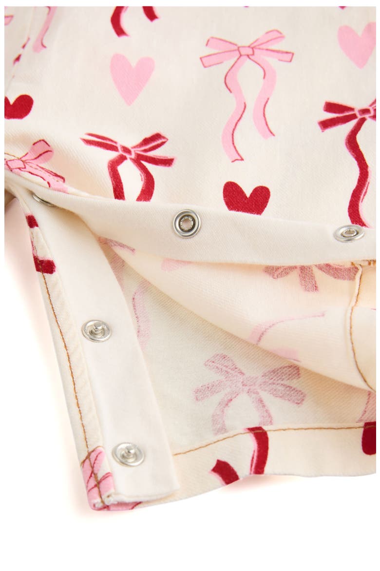 Kids' Bow Overalls & Bodysuit Set, Alternate, color, WHITE
