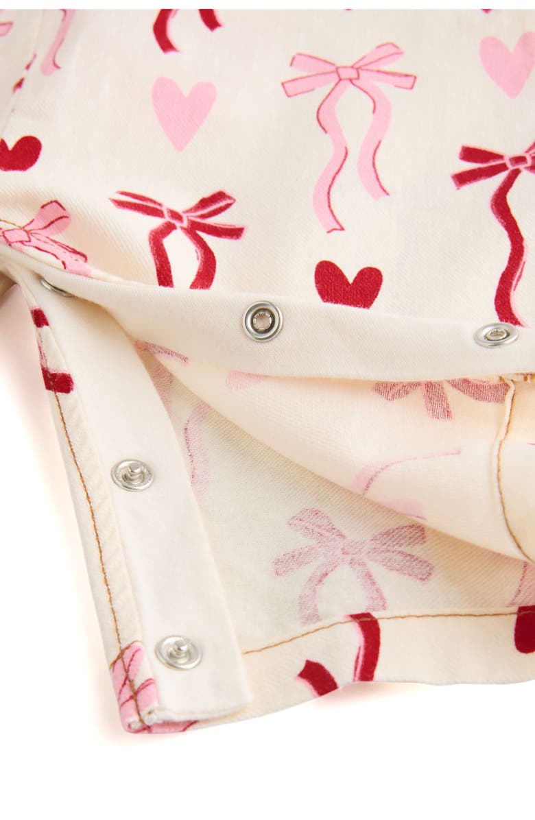 NEXT Kids' Bow Overalls & Bodysuit Set, Alternate, color, White