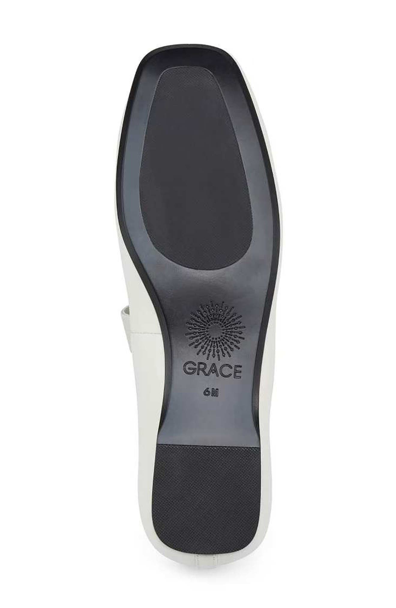 Grace Footwear Rimini Ballerina Flat, Alternate, color, White