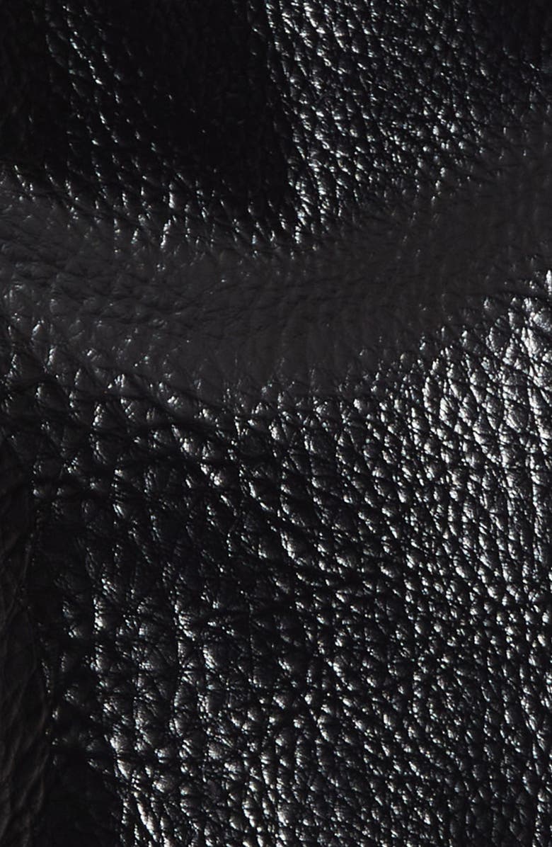 Cinq à Sept Diane Faux Leather Skirt, Alternate, color, Black