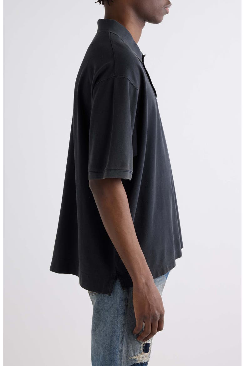 Egnes Logo Cotton Piqué Polo, Alternate, color, BLACK