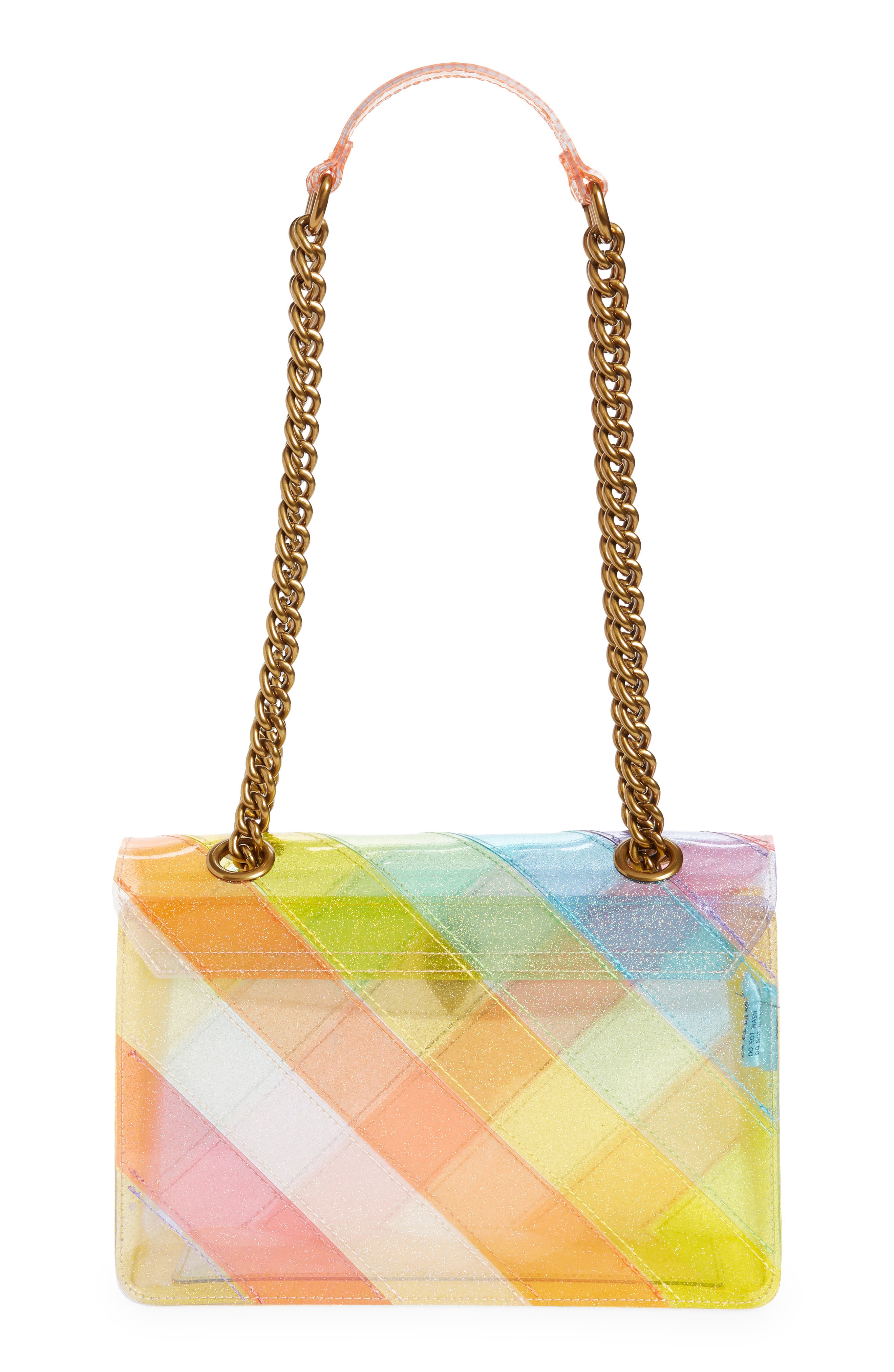 Kurt Geiger London Kensington Vinyl Convertible Crossbody Bag, Alternate, color, 