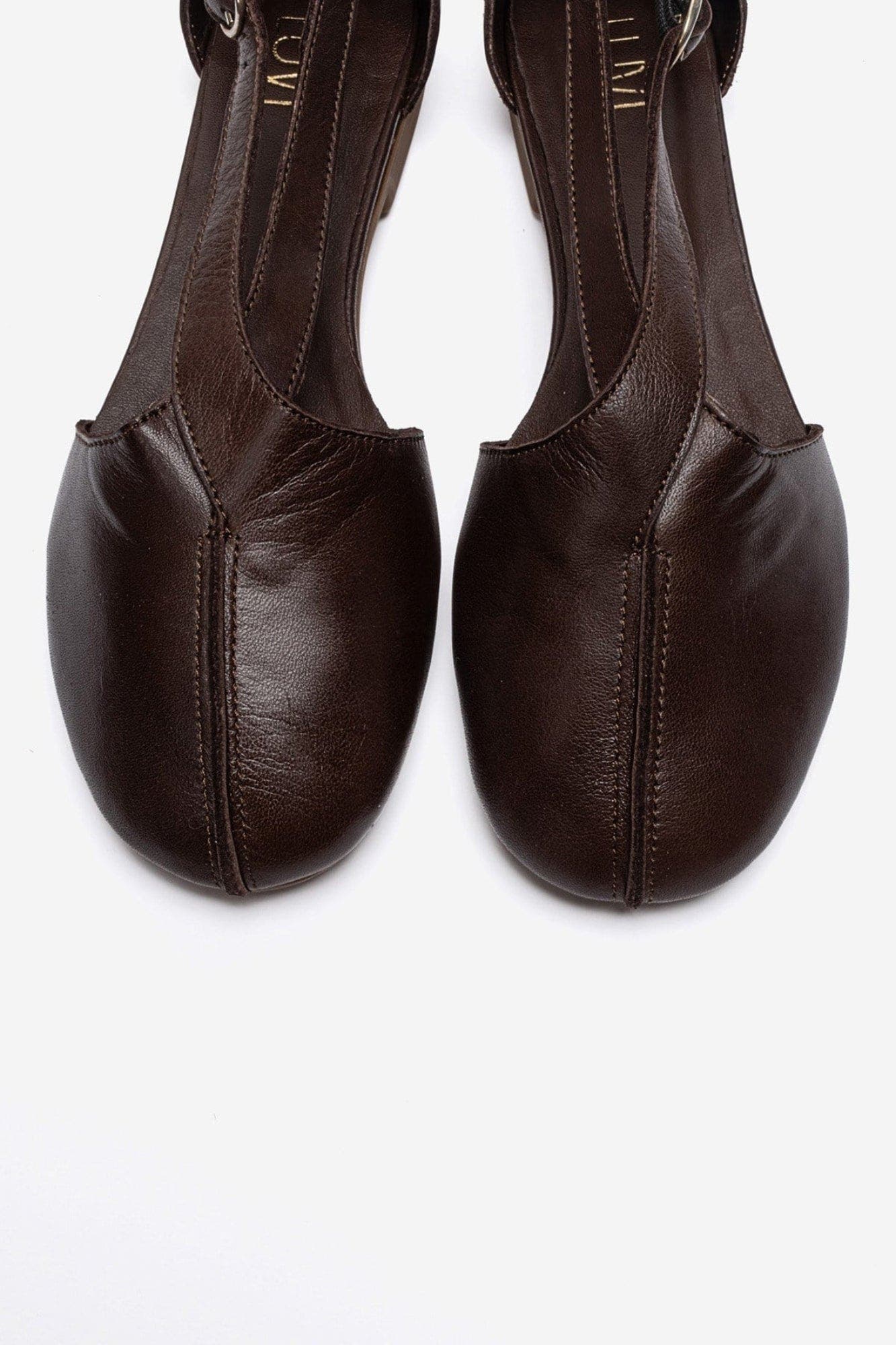 Fable Leather Side Cut Ballet Flat, Alternate, color, Brown