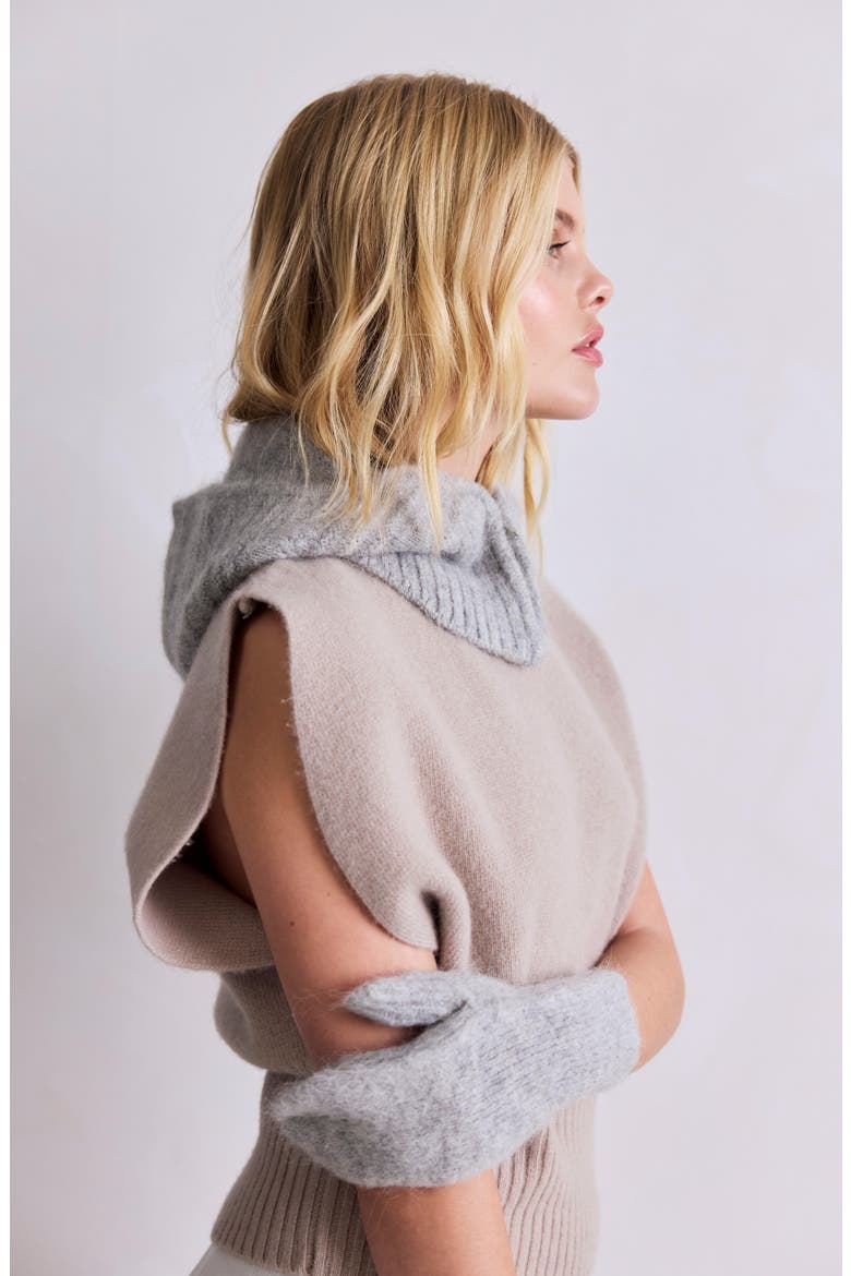 The Alpaca Blend Mittens, Alternate, color, BLIZZARD GREY