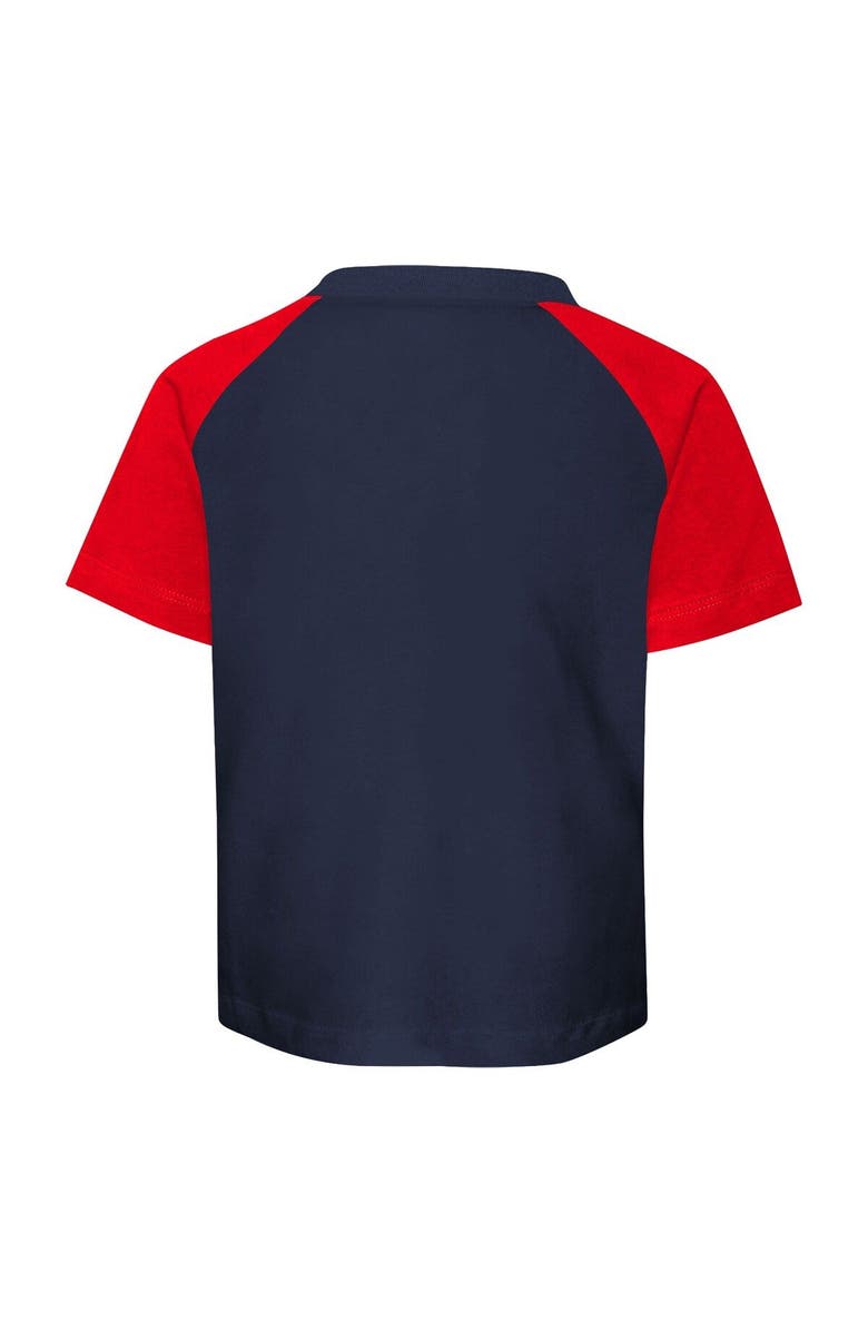 Outerstuff Preschool St. Louis Cardinals Navy/Heather Gray Groundout Baller Raglan T-Shirt & Shorts Set, Alternate, color, Navy