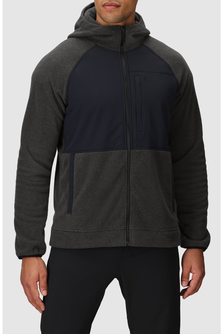 Polartec 200 Hooded Jacket, Main, color, GREY HEATHER