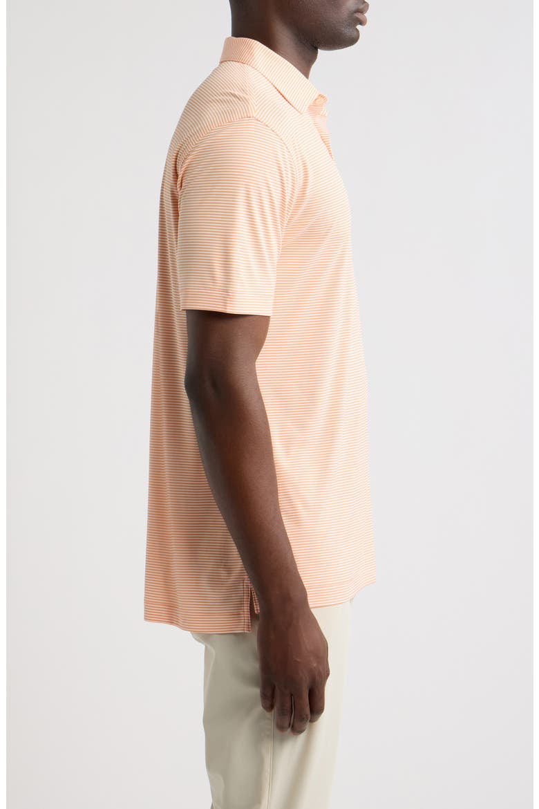Featherweight Market Stripe Performance Polo, Alternate, color, PAPAYA