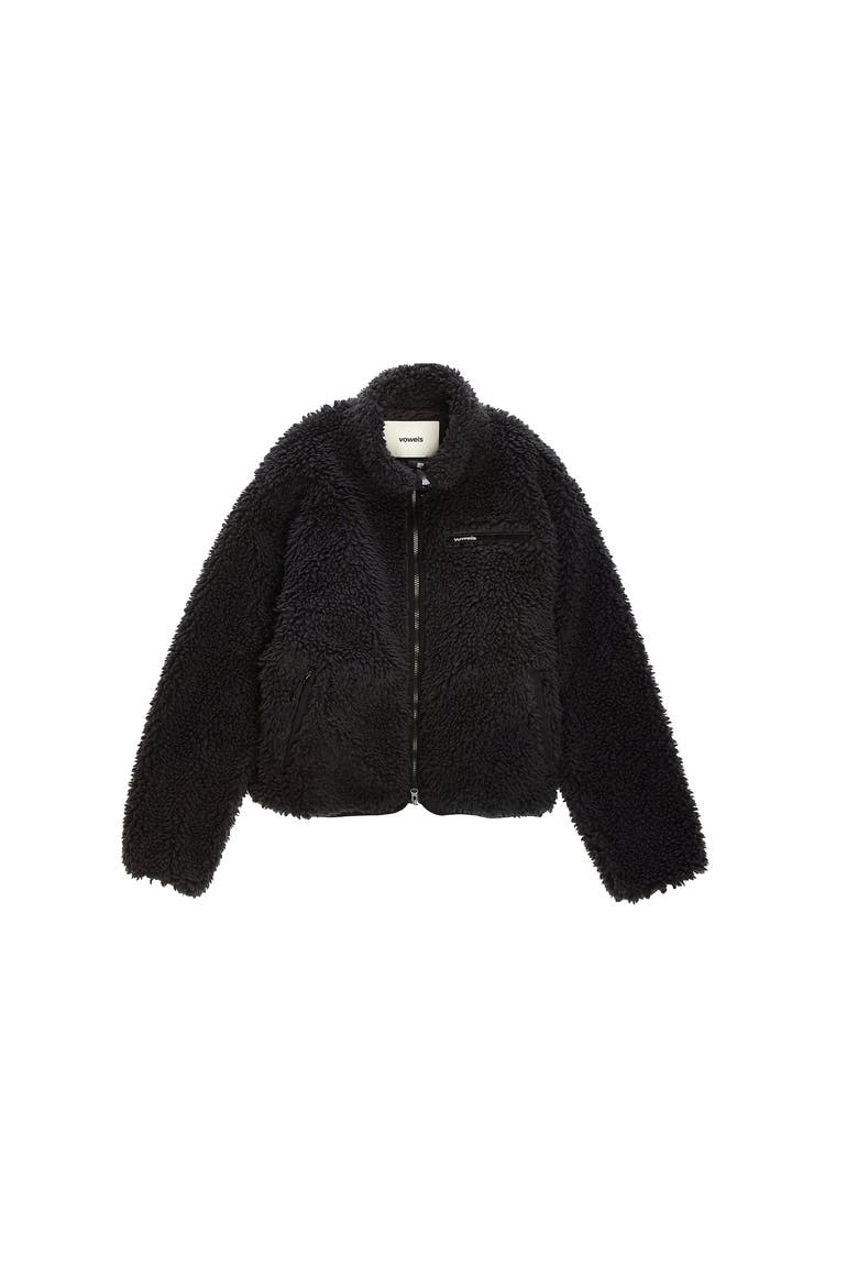 Fleece Jacket, Main, color, Charcoal