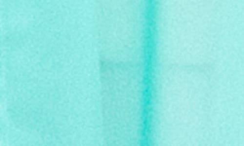 Nina Leonard Semi Sheer Open Front Topper In Aqua
