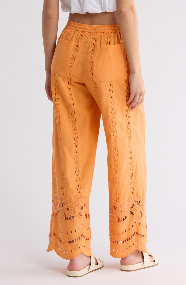 Damson Madder Martina Eyelet Embroidery Wide Leg Pants, Alternate, color,